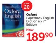 Oxford Paperback English Dictionary 7th Edition