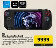 MSI Claw Gaming Handheld A1M-022ZA-Each