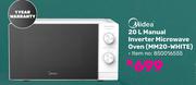 Midea 20L Manual Inverter Microwave Oven MM20-WHITE (850016555)