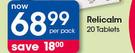 Relicalm-20 Tablets Per Pack