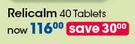 Relicalm-40 Tablets Per Pack