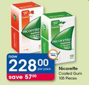 Nicorette Coated Gum-105 Pieces Per Pack