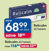 Relicalm Tablets-40's Per Pack
