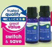 Clicks Essential Oil Tea Tree-2X20ml