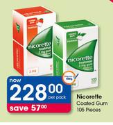 Nicorette Coated Gum-105 Pieces