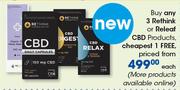 Rethink Or Releaf CBD Products-Each