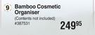 Bamboo Cosmetic Organiser 