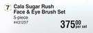 Cala Sugar Rush Face & Eye Brush Set 5 Piece-Per Set
