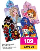 Assorted Character Beach Towels-Each