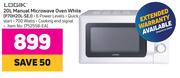 Logik 20Ltr Manual Microwave Oven (White) P70H20L-SEJ