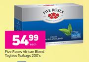Five Roses African Blend Tagless Teabags-200's Each