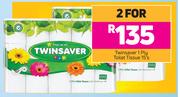 Twinsaver 1 Ply Toilet Tissue-For 2 x 15's Pack