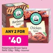 Robertsons Brown Spice Refill Assorted-For Any 2 x 128/168g