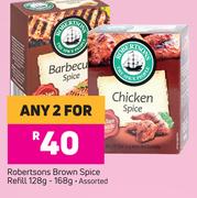 Robertsons Brown Spice Refill Assorted-For Any 2 x 128/168g