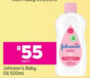 Johnson's Baby Oil-500ml Each