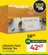 Lifestyle Food Oolong Tea-40 Teabags