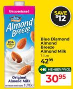 Blue Diamond Almond Breeze Almond Milk-1Ltr