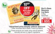 Burt's Bees Beeswax Lip Balm Assorted-4.25g Each