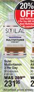 Solal Multivitamin 3 Per Day-90 Capsules