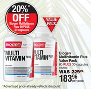Biogen Multivitamin Plus Value Pack-60 Plus 30 Capsules Per Pack