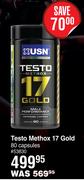 USN Testo Methox 17 Gold-80 Capsules 