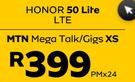 Honor 50 Lite LTE-On MTN Mega Talk/Gigs XS