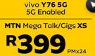 Vivo Y76 5G Enabled-On MTN Mega Talk/Gigs XS