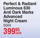Nivea Perfect & Radiant Luminous 630 Anti Dark Marks Advanced Night Cream-50ml Each