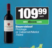 Beyerskloof Pinotage Or Cabernet/Merlot-750ml
