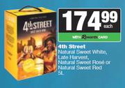 4th Street NL Sweet White,Late Harvest,NL Sweet Rose Or Sweet Red-5L