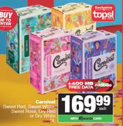 Carnival Sweet Red,Sweet White,Sweet Rose,Dry Red Or Dry White-5L