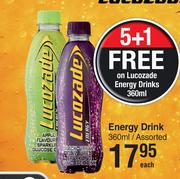 Lucozade Energy Drink Assorted-360ml 