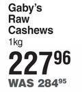 Gaby's Raw Cashews-1Kg