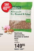 Nutrinuts Almond Dry Roasted & Salted Nuts-750g
