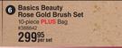 Basics Beauty Rose Gold Brush Set (10 Piece)-Per Set