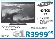 Samsung 40" Full HD HDMI LCD TV