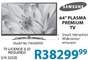 Samsung 64" Plasma Premium TV