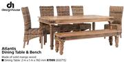 Designhouse Atlantis Dining Table & Bench