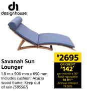 Designhouse Savanah Sun Lounger 1.8 m x 900 mm x 650 mm