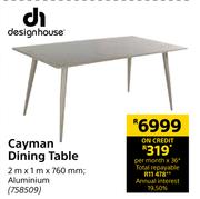 Designhouse Cayman Dining Table 2m x 1m x 760mm