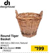 Design House Round Tiger Basket-360mm x 360mm