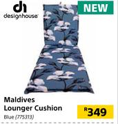 Design House Maldives Lounger Cushion Blue