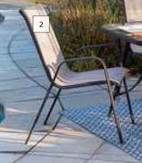 Designhouse Steel Textilene Grey Chair-Each