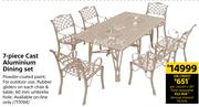 7 Piece Cast Aluminium Dining Set