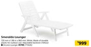 Smeraldo Lounger-720mm x 1.98m x 960mm