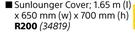 Covergard Sunlounger Cover-1.65m (l) x 650mm (w) x 700mm (h)
