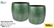 Flora Dani Green Pot-280mm x 250mm