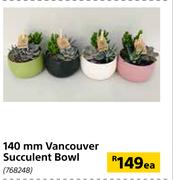 140mm Vancouver Succulent Bowl-Each