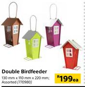 Double Birdfeeder-130mm x 110mm x 220mm Each