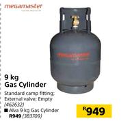Megamaster 9Kg Gas Cylinder